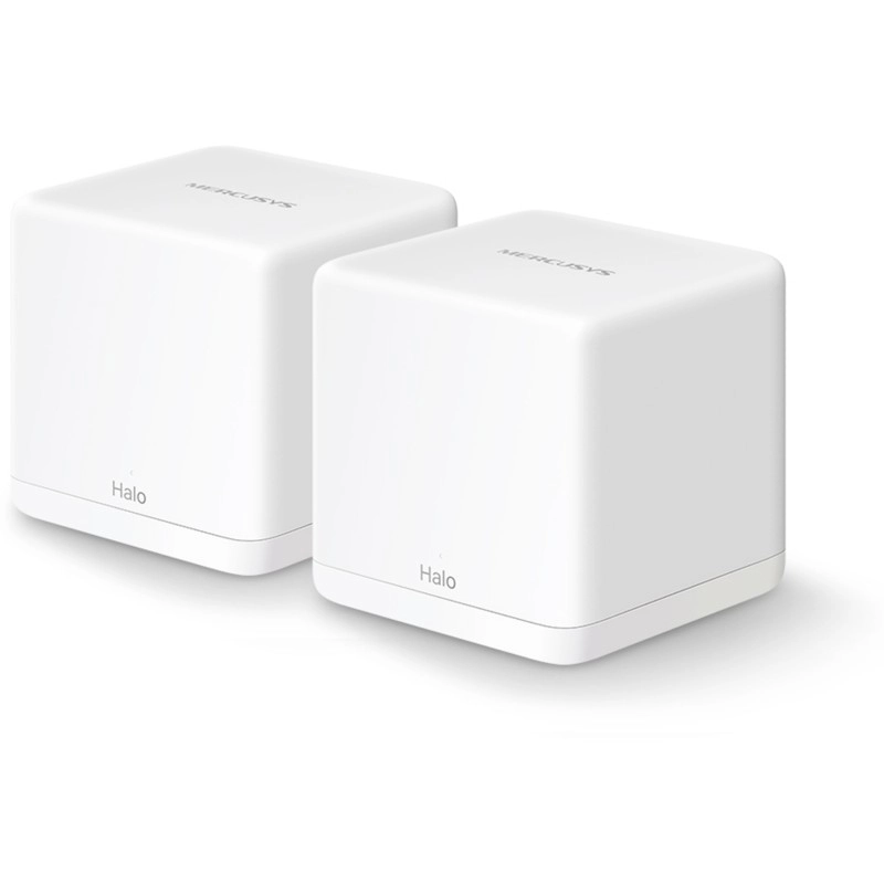 Mercusys Halo H30G(2-pack) Mesh Router 2.4 GHz, 5 GHz 1300 Mbps Wifi Speed Dual Band Internal Antenna Ethernet (Cable Broadband)  (White)