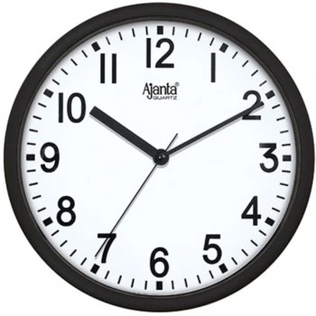 AJANTA Analog 23 cm X 23 cm Wall Clock  (Black, With Glass, Standard