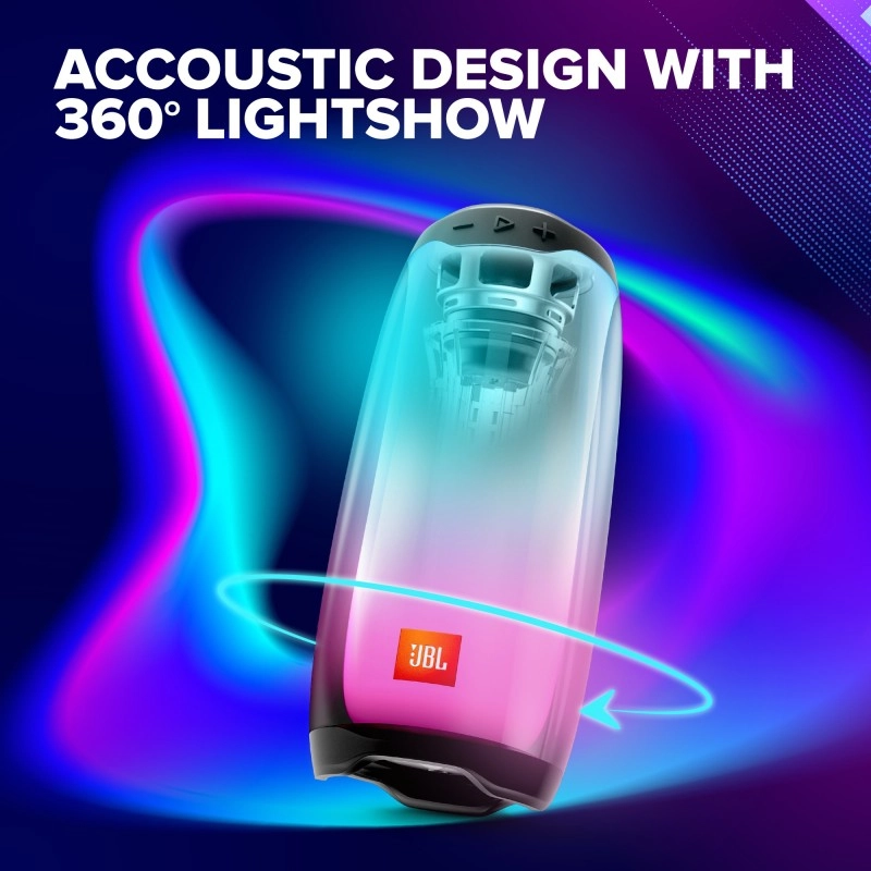 JBL Pulse 4 20 W Bluetooth Speaker with 12Hours Playtime, PartyBoost & IPX7 Waterproof (Black) JBL Pulse 4 20 W Bluetooth Speaker with 12Hours Playtime, PartyBoost & IPX7 Waterproof (Black)