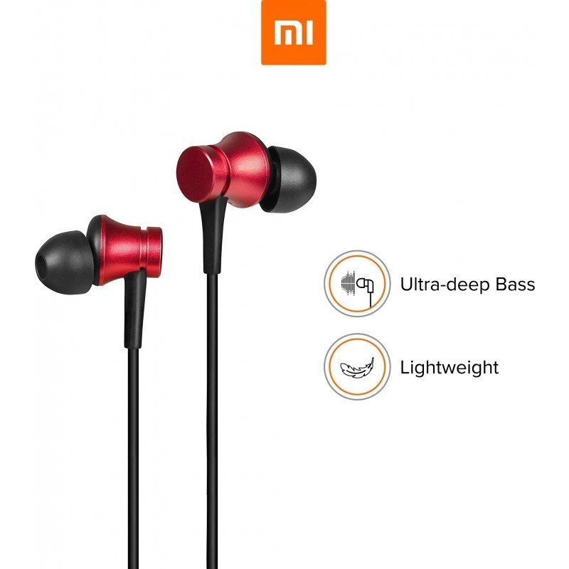 Mi Basic Wired Headset with Mic (Red, In the Ear) Mi Basic Wired Headset with Mic (Red, In the Ear)