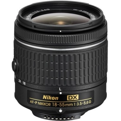 NIKON AF-P DX NIKKOR 18 - 55 mm F/3.5 - 5.6G VR Telephoto Zoom Lens  (Black)