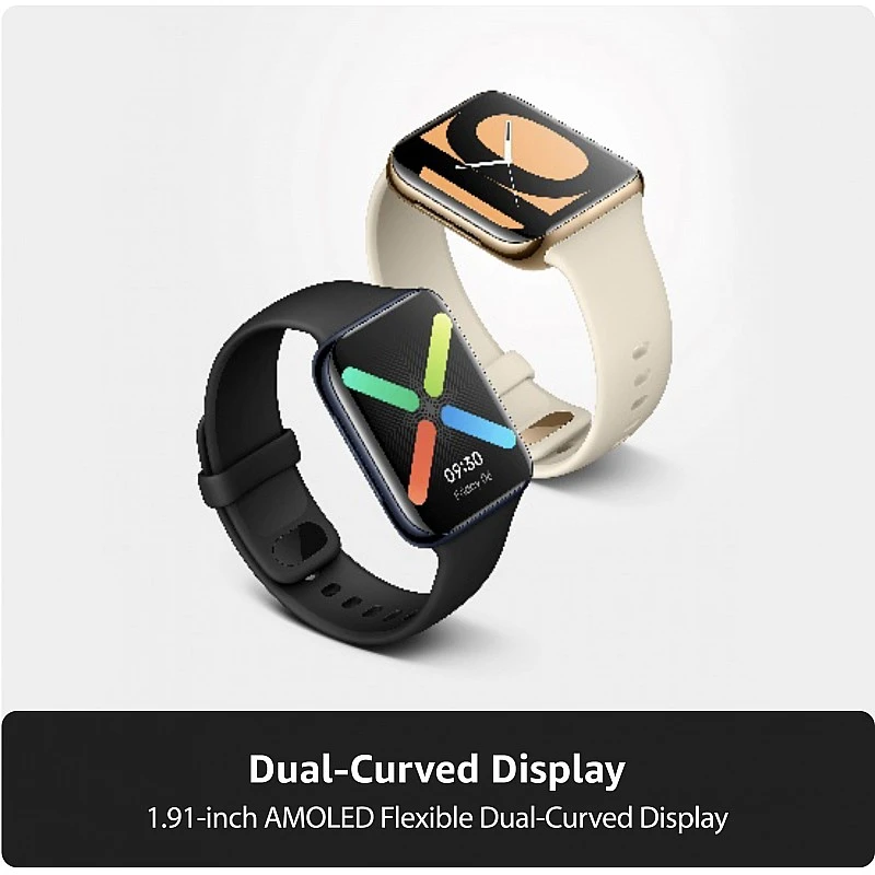 OPPO Watch 46 mm WiFi Smartwatch (Gold Strap, Regular) OPPO Watch 46 mm WiFi Smartwatch (Gold Strap, Regular)