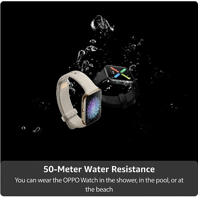 OPPO Watch 46 mm WiFi Smartwatch (Gold Strap, Regular) OPPO Watch 46 mm WiFi Smartwatch (Gold Strap, Regular)