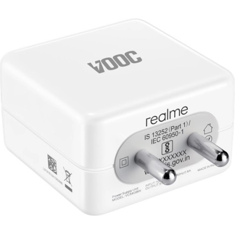 realme 4 A Mobile Charger with Detachable Cable (White)