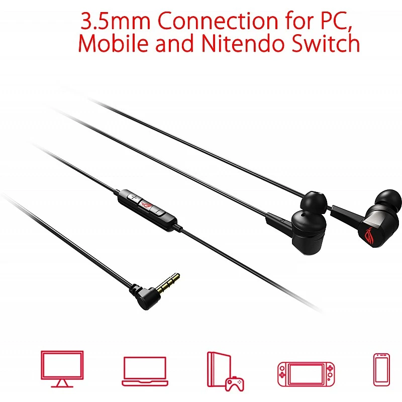 ASUS ROG Cetra in-Ear Gaming Headphones with Active Noise Cancellation ASUS ROG Cetra in-Ear Gaming Headphones with Active Noise Cancellation