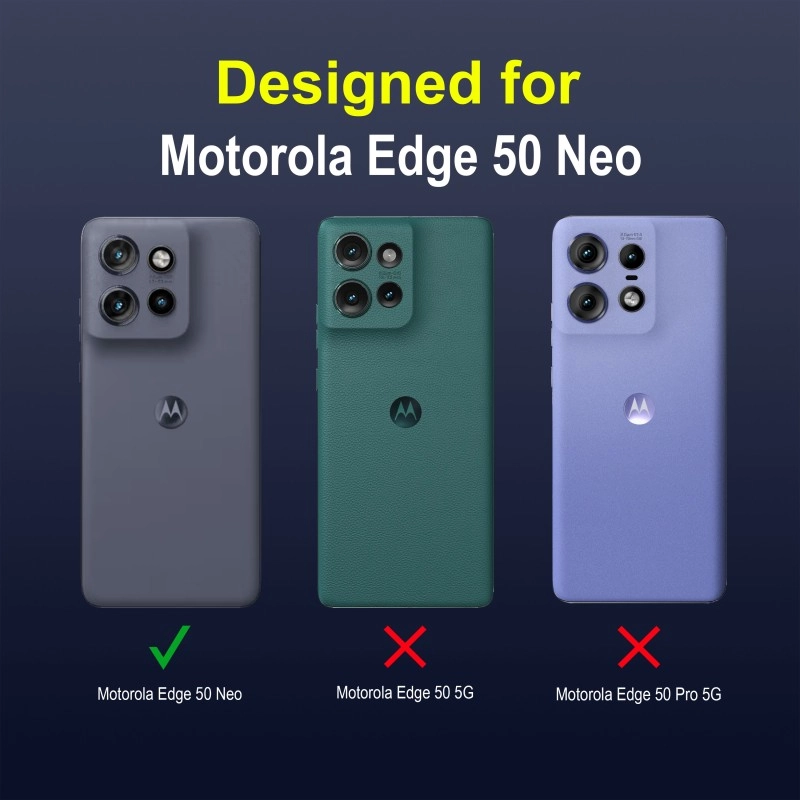 Zapcase Back Cover for Motorola Edge 50 Neo  (Blue, 3D Case, Silicon, Pack of: 1)