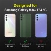 Zapcase Back Cover for Samsung Galaxy M34 5G  (Black, 3D Case, Silicon, Pack of: 1)