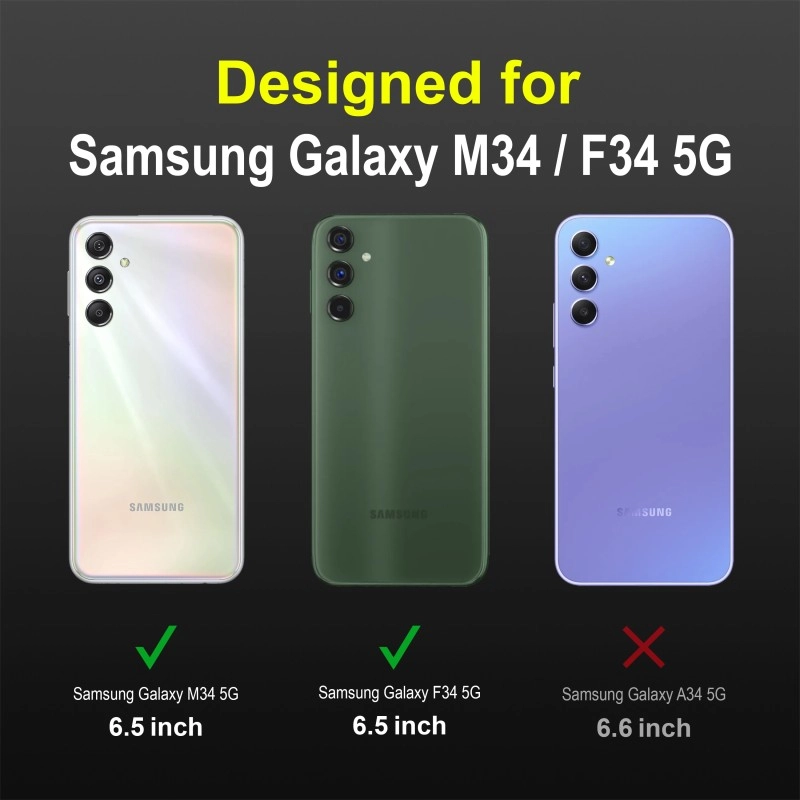 Zapcase Back Cover for Samsung Galaxy M34 5G  (Black, 3D Case, Silicon, Pack of: 1)