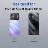 Zapcase Back Cover for Poco M6 5G  (Transparent, Grip Case, Pack of: 1)