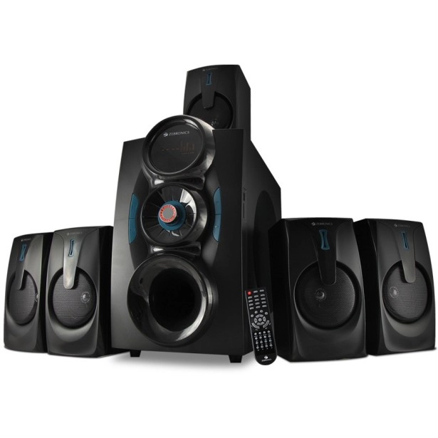 Zebronics Zeb - Bt9451 Rucf 5.1 Multimedia Speaker Home Theater System For Desktop, Laptop, Led Tv, Dvd Player, Projector Zebronics Zeb - Bt9451 Rucf 5.1 Multimedia Speaker Home Theater System For Desktop, Laptop, Led Tv, Dvd Player, Projector