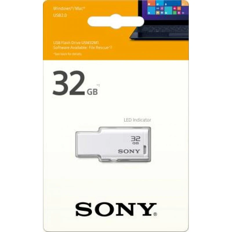 Sony Micro Vault Tiny 32 GB Pen Drive White Sony Micro Vault Tiny 32 GB Pen Drive White