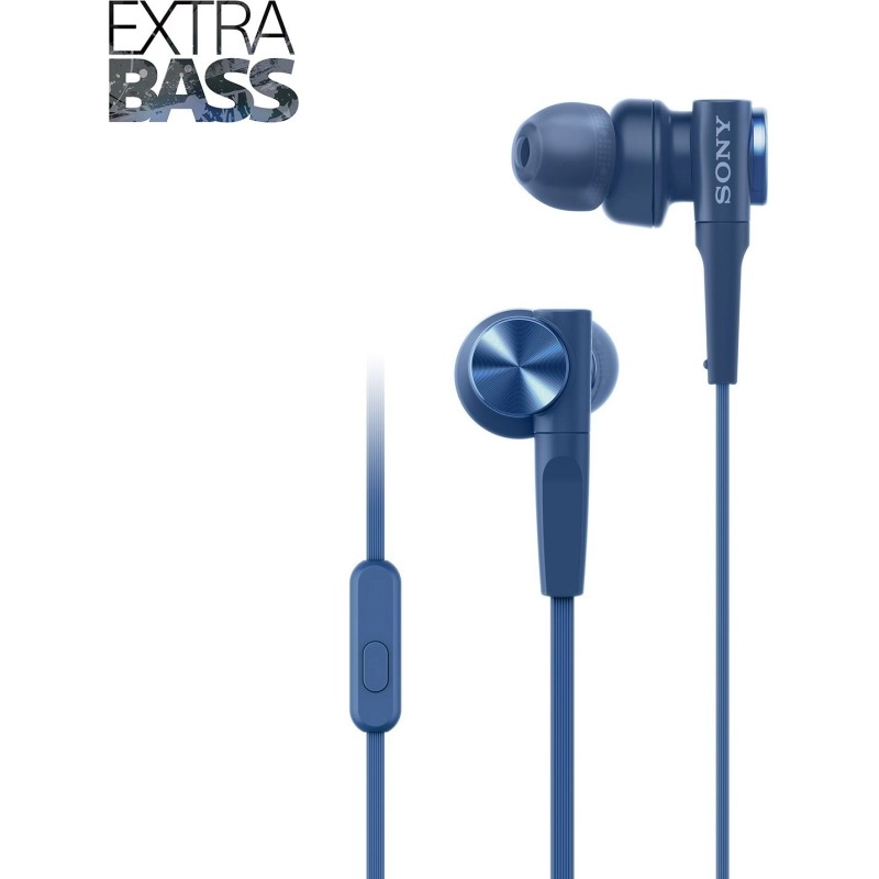 Sony XB55AP Wired Headset   (Black, In the Ear)