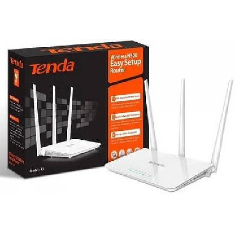 Tenda F3 300Mbps Wi-Fi Router White Tenda F3 300Mbps Wi-Fi Router White