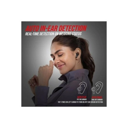 Truke Air Buds E216 TWS Earbuds with AI Noise Cancellation (IPX4 Water Resistant, 48 Hours Playback, Black) Truke Air Buds E216 TWS Earbuds with AI Noise Cancellation (IPX4 Water Resistant, 48 Hours Playback, Black)