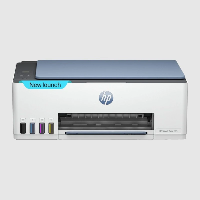 HP Smart Tank 585 All-in-One Multi-function WiFi Color Ink Tank Printer for Print/Scan/Copy with Up to 4000 Black & 6000 color pages in box HP Smart Tank 585 All-in-One Multi-function WiFi Color Ink Tank Printer for Print/Scan/Copy with Up to 4000 Black & 6000 color pages in box