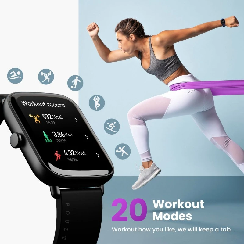 Boult Cosmic 1.69 inch Display, Complete Health Monitoring, Multiple Watch Faces, IP67 Smartwatch (Black Strap, Free Size) Boult Cosmic 1.69 inch Display, Complete Health Monitoring, Multiple Watch Faces, IP67 Smartwatch (Black Strap, Free Size)