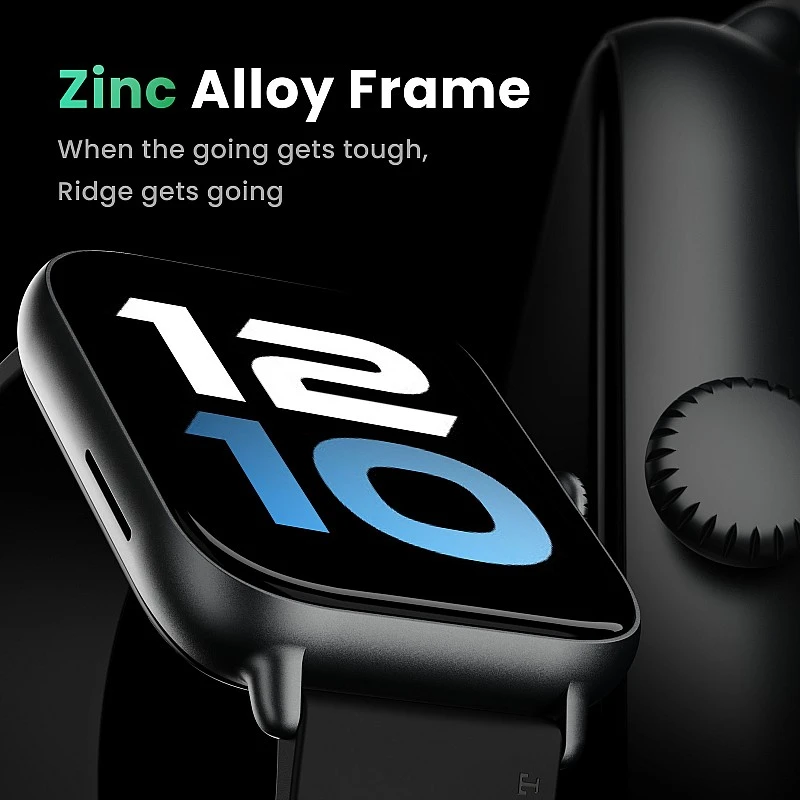 Boult Ridge BT Calling 1.8 HD Display Zinc Alloy Frame 140 Watch Faces Smartwatch Black Strap Free Size Boult Ridge BT Calling 1.8 HD Display Zinc Alloy Frame 140 Watch Faces Smartwatch Black Strap Free Size