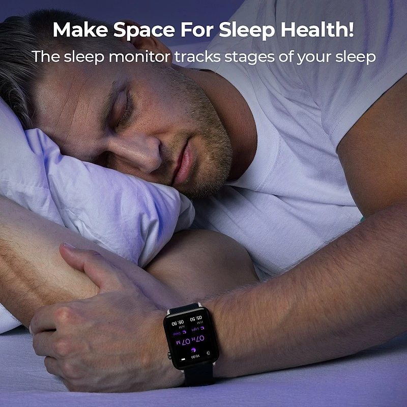 DEFY Space Pro Smartwatch with 1.69" HD Display, 24H Heart Rate & Real Time SpO2 Smartwatch (Black Strap, Free Size) DEFY Space Pro Smartwatch with 1.69" HD Display, 24H Heart Rate & Real Time SpO2 Smartwatch (Black Strap, Free Size)