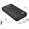 Energizer 20000mAh Power Bank Fast Charging 10 W Black Lithium Polymer- Energizer 20000mAh Power Bank Fast Charging 10 W Black Lithium Polymer-