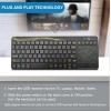  Flipkart SmartBuy KG3618- Keyboard with Touchpad | Wireless Multi-device Keyboard  (Black)