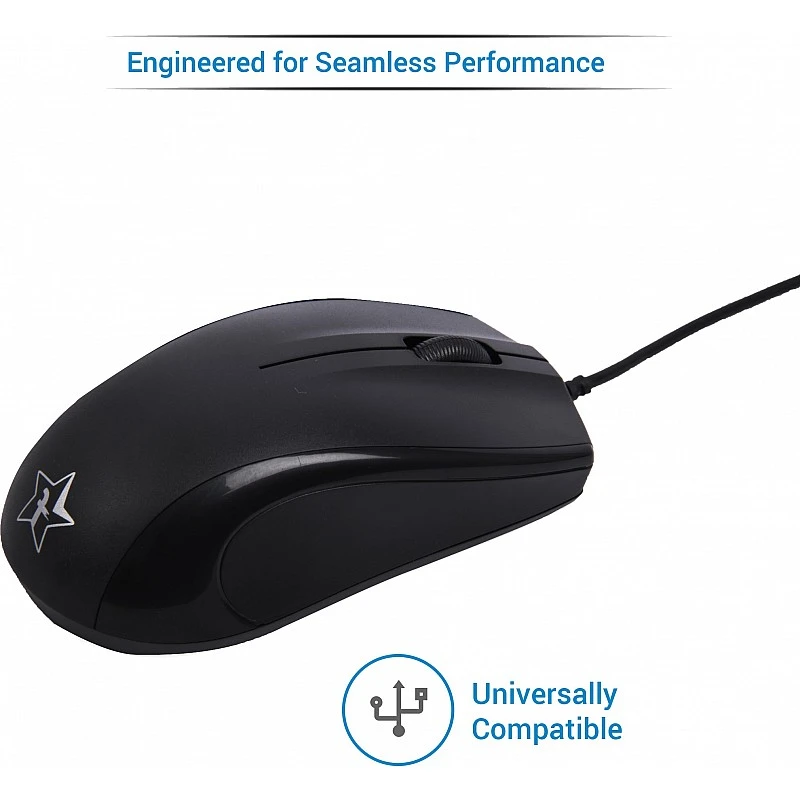 Flipkart SmartBuy WDTM501 Wired Optical Mouse (USB 2.0, Black) Flipkart SmartBuy WDTM501 Wired Optical Mouse (USB 2.0, Black)