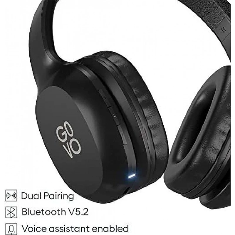 GOVO GOBOLD 410 Bluetooth Wireless On Ear Headphone with Mic, Bluetooth & Wired Headset (Black, On the Ear) GOVO GOBOLD 410 Bluetooth Wireless On Ear Headphone with Mic, Bluetooth & Wired Headset (Black, On the Ear)