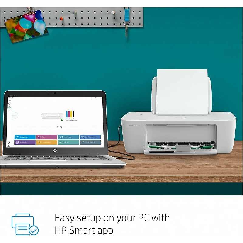 HP DeskJet 1212 Single Function colour Inkjet Printer Refurbished (without Ink Cartridge) HP DeskJet 1212 Single Function colour Inkjet Printer Refurbished (without Ink Cartridge)