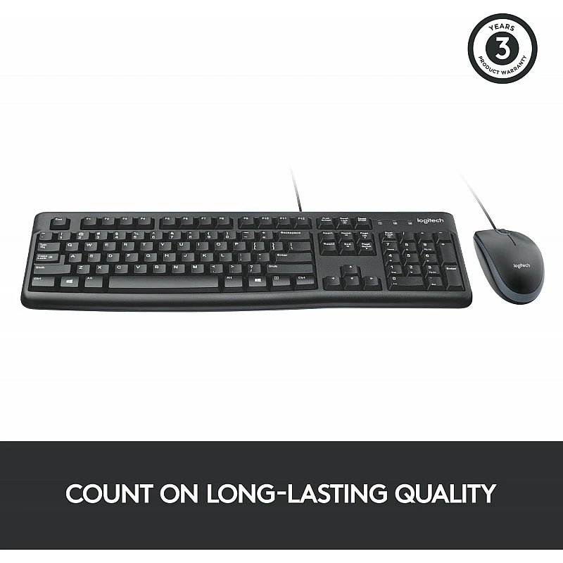 Logitech MK120 USB 2.0 Keyboard and Mouse Combo (Black) Logitech MK120 USB 2.0 Keyboard and Mouse Combo (Black)