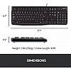 Logitech MK120 USB 2.0 Keyboard and Mouse Combo (Black) Logitech MK120 USB 2.0 Keyboard and Mouse Combo (Black)