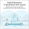 Netgear RBK50 3000 Mbps Mesh Router Tri Band White Netgear RBK50 3000 Mbps Mesh Router Tri Band White
