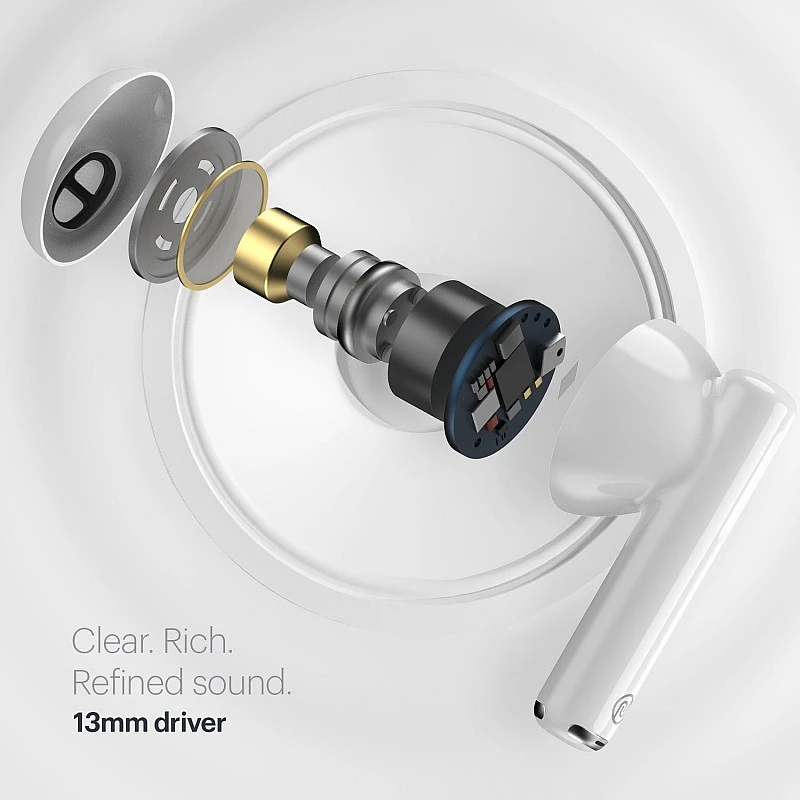 Noise Air Buds 2 with 40 Hours Playtime, 13mm Driver, Quad Mic with ENC, (White, True Wireless) Noise Air Buds 2 with 40 Hours Playtime, 13mm Driver, Quad Mic with ENC, (White, True Wireless)