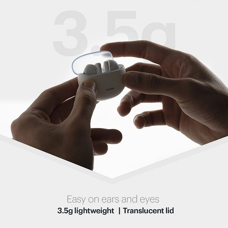 Noise Air Buds 2 with 40 Hours Playtime, 13mm Driver, Quad Mic with ENC, (White, True Wireless) Noise Air Buds 2 with 40 Hours Playtime, 13mm Driver, Quad Mic with ENC, (White, True Wireless)