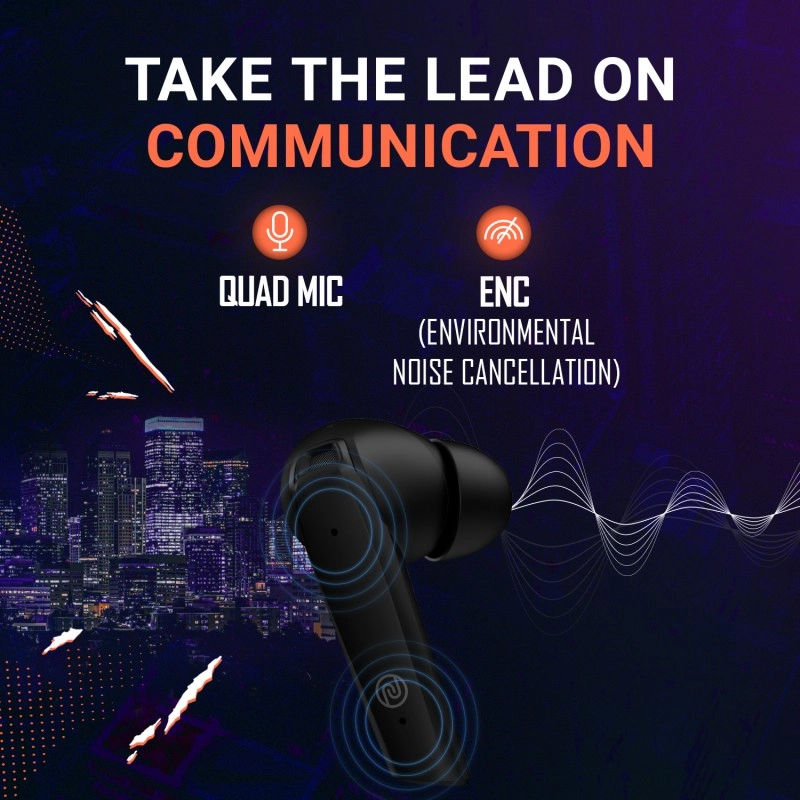Noise Buds Combat with 45 Hours Playtime Stealth black, True Wireless Noise Buds Combat with 45 Hours Playtime Stealth black, True Wireless