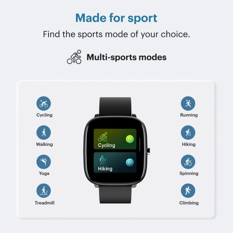 Noise Qube with 1.4" Full Touch display, Multi-Sports modes, 7-day Battery,Spo2 Smartwatch (Black Strap, Regular) Noise Qube with 1.4" Full Touch display, Multi-Sports modes, 7-day Battery,Spo2 Smartwatch (Black Strap, Regular)