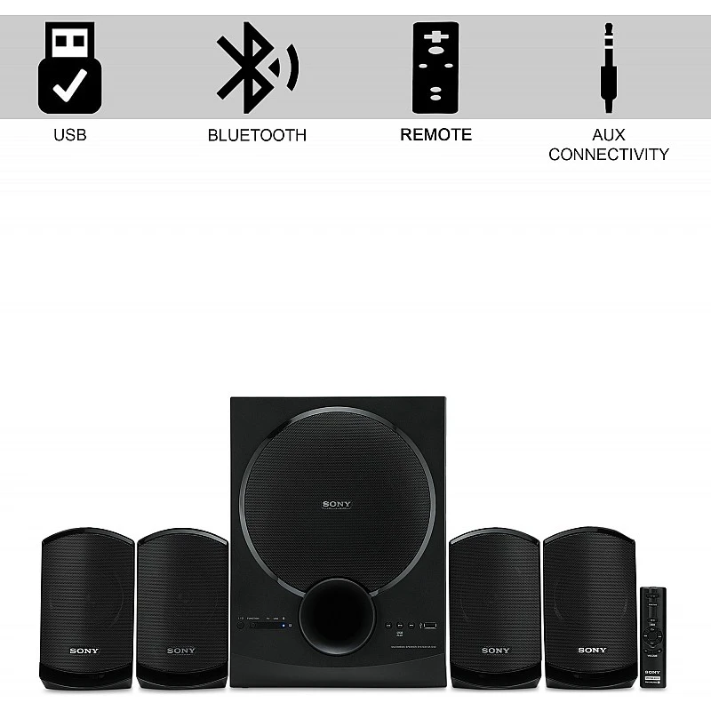Sony SA-D40 C E12 4.1 Channel Multimedia Speaker System with Bluetooth (Black) Sony SA-D40 C E12 4.1 Channel Multimedia Speaker System with Bluetooth (Black)