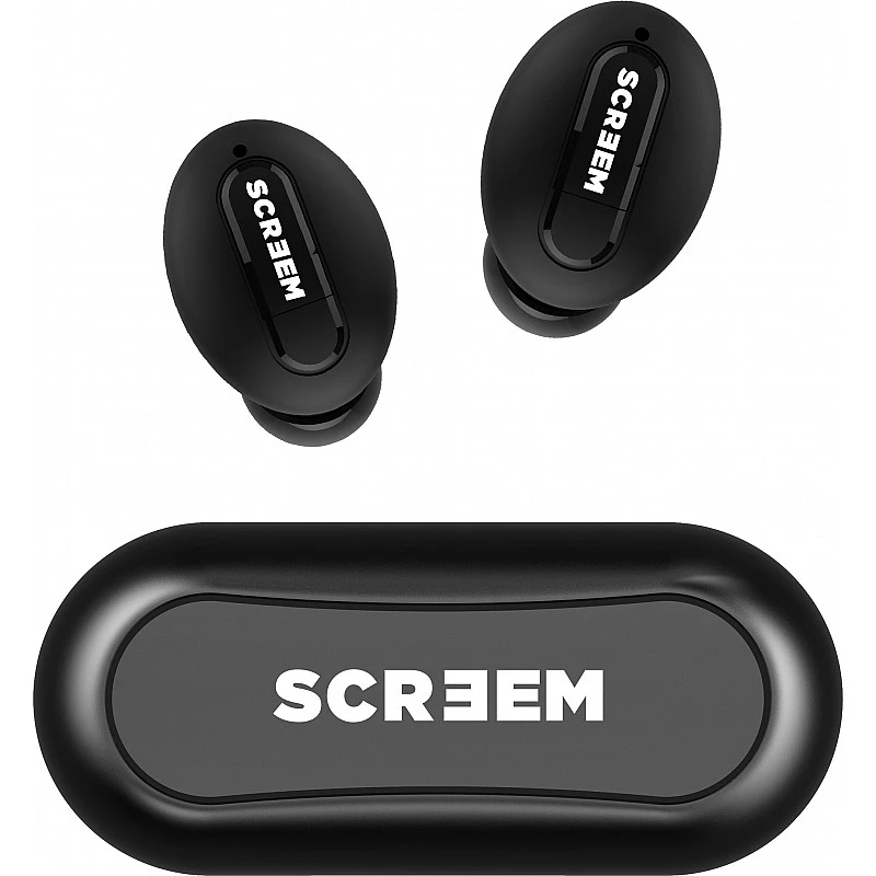 Screem Ibeza 3 Bluetooth Headset (Black, True Wireless) Screem Ibeza 3 Bluetooth Headset (Black, True Wireless)