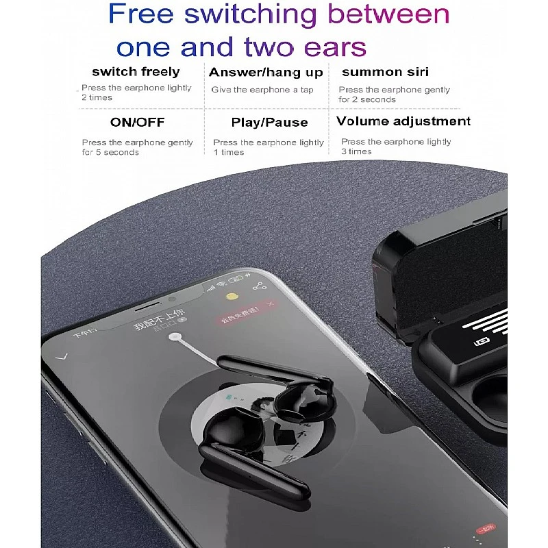 AIRTREE Earbuds M29 Pro with Power-Bank Bluetooth Headset (Black, True Wireless) AIRTREE Earbuds M29 Pro with Power-Bank Bluetooth Headset (Black, True Wireless)