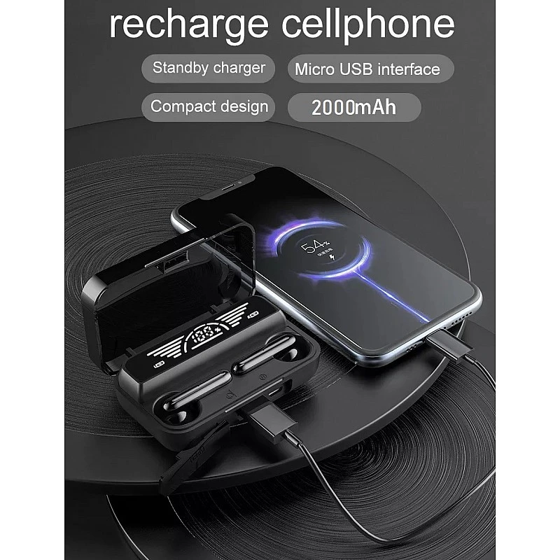 AIRTREE Earbuds M29 Pro with Power-Bank Bluetooth Headset (Black, True Wireless) AIRTREE Earbuds M29 Pro with Power-Bank Bluetooth Headset (Black, True Wireless)