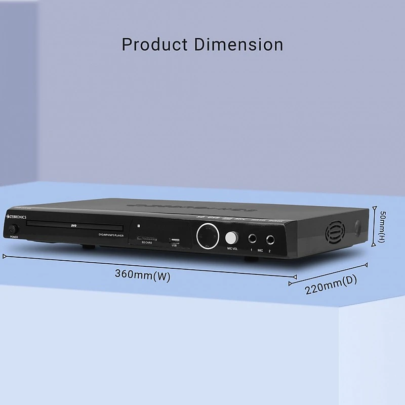 ZEBRONICS ZEB-D370S 0 inch DVD Player (Black) ZEBRONICS ZEB-D370S 0 inch DVD Player (Black)