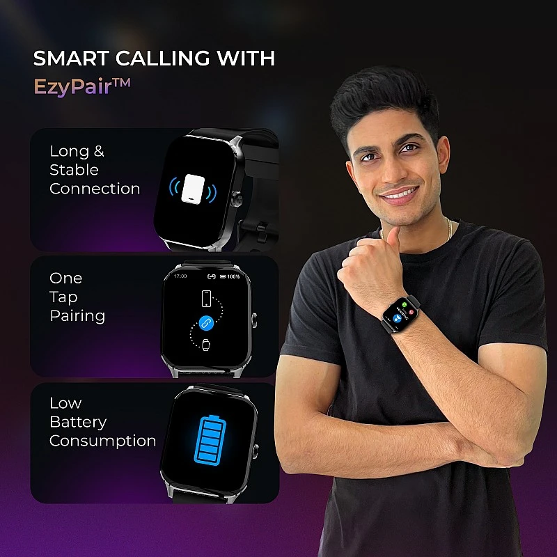 beatXP Marv Super with 2 TFT HD Display, BT Calling 24 7 Health Monitoring, IP68 Smartwatch (Black Strap, Free Size beatXP Marv Super with 2 TFT HD Display, BT Calling 24 7 Health Monitoring, IP68 Smartwatch (Black Strap, Free Size