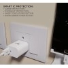 boAt 18W Power WCD QC3A Charger combo (Type C - Cable Included) (White, Cable Included)