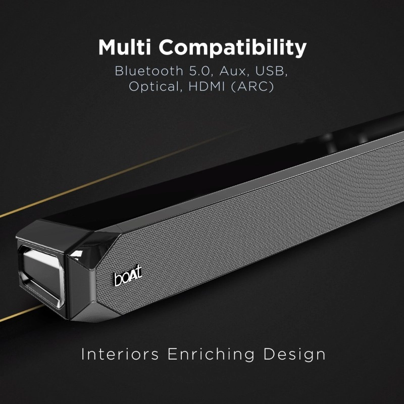 boAt Aavante Bar 1150D with Dolby Audio 80 W Bluetooth Soundbar Black boAt Aavante Bar 1150D with Dolby Audio 80 W Bluetooth Soundbar Black