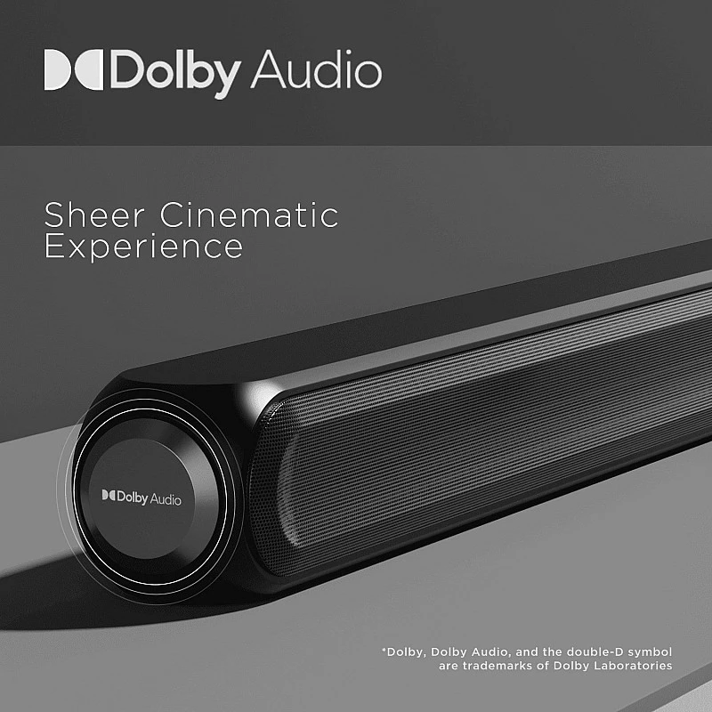 BoAt Aavante Bar 1600D/1650D with Dolby Digital & 3D Surround Sound 120 W Bluetooth Soundbar (Premium Black, 2.1 Channel) BoAt Aavante Bar 1600D/1650D with Dolby Digital & 3D Surround Sound 120 W Bluetooth Soundbar (Premium Black, 2.1 Channel)