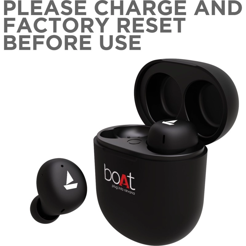 boAt Airdopes 383 True Wireless Bluetooth Headset Active Black boAt Airdopes 383 True Wireless Bluetooth Headset Active Black