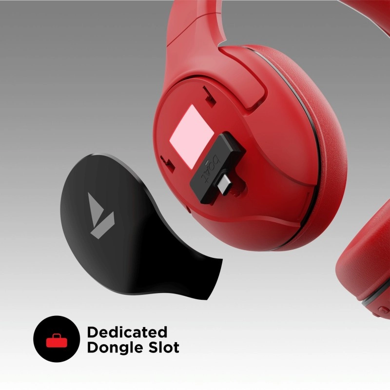 boAt Immortal IM1300 Bluetooth Gaming Headset Raging Red On the Ear boAt Immortal IM1300 Bluetooth Gaming Headset Raging Red On the Ear