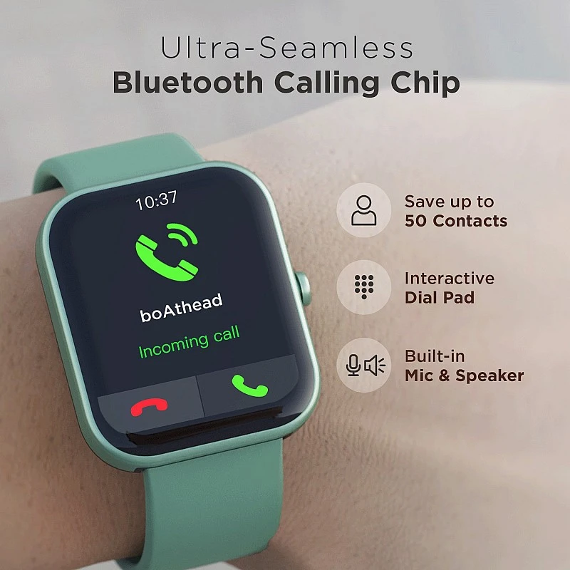 boAt Wave Arcade with 1.81 inch HD Display and Bluetooth Calling Smartwatch (Green Strap, Free Size) boAt Wave Arcade with 1.81 inch HD Display and Bluetooth Calling Smartwatch (Green Strap, Free Size)