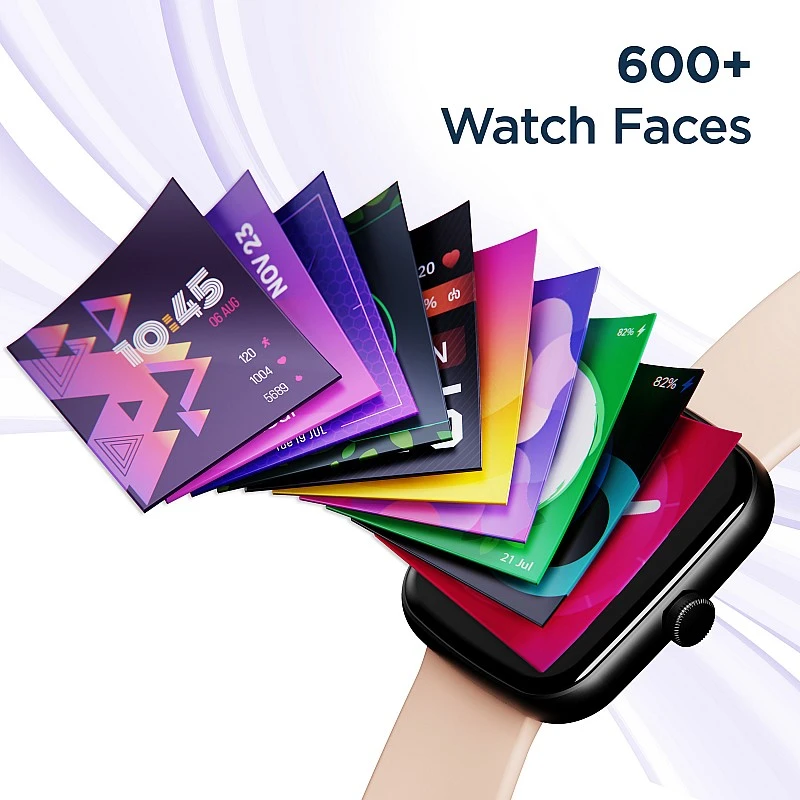 boAt Wave Beat with 600 Watch Faces, 1.69 HD Pink Strap Free Size boAt Wave Beat with 600 Watch Faces, 1.69 HD Pink Strap Free Size
