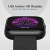 boAt Wave pro 1.69inch HD display withTemperature Sensor and live cricket updates Smartwatch (Black Strap, Free Size)