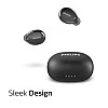 Philips Audio UpBeat TAUT102BK True Wireless TWS Black Bluetooth Earbuds (Black) Philips Audio UpBeat TAUT102BK True Wireless TWS Black Bluetooth Earbuds (Black)