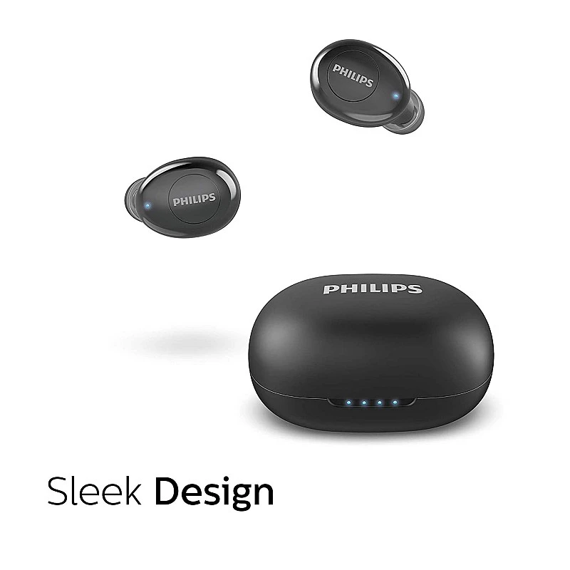 Philips Audio UpBeat TAUT102BK True Wireless TWS Black Bluetooth Earbuds (Black) Philips Audio UpBeat TAUT102BK True Wireless TWS Black Bluetooth Earbuds (Black)
